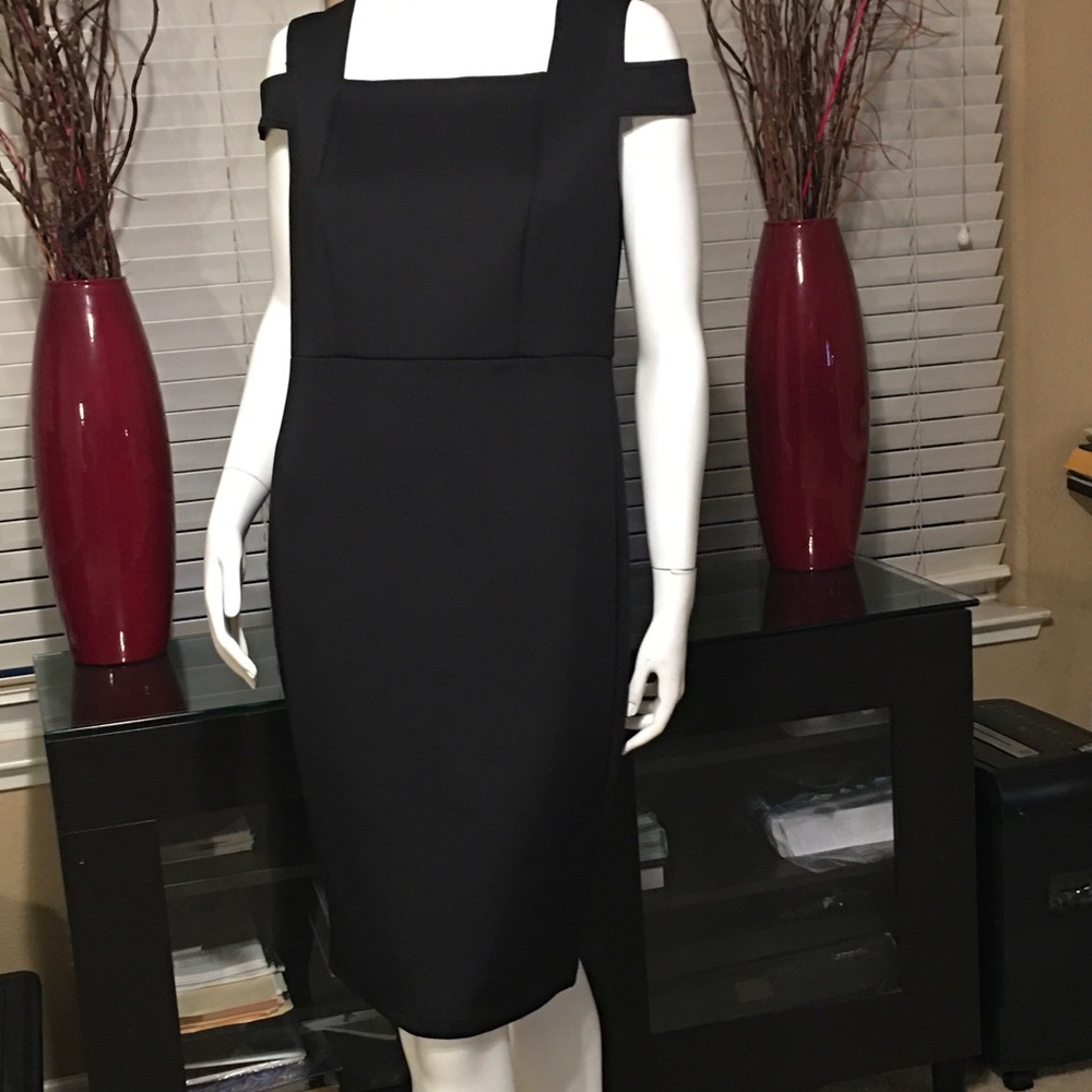 Off the shoulder little back dress.